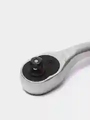 Желтый ключ гаечный 3 / 8 " со встроенной трещоткой и прорезиненной ручкой, длина 20 см, 72 зуба