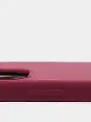 Багровый чехол Silicone Case для iPhone 12, 12 Pro с открытым низом