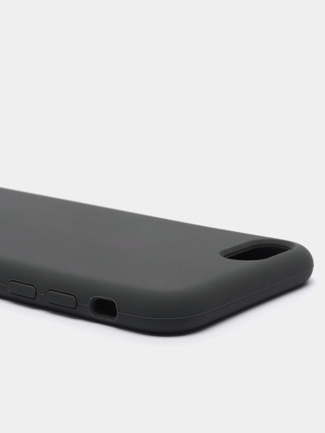 Серый чехол Silicone Case для iPhone 7, 8, SE 2020, с открытым низом