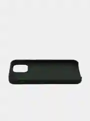 Тёмно-зелёный чехол Silicone Case для iPhone 12, 12 Pro с открытым низом
