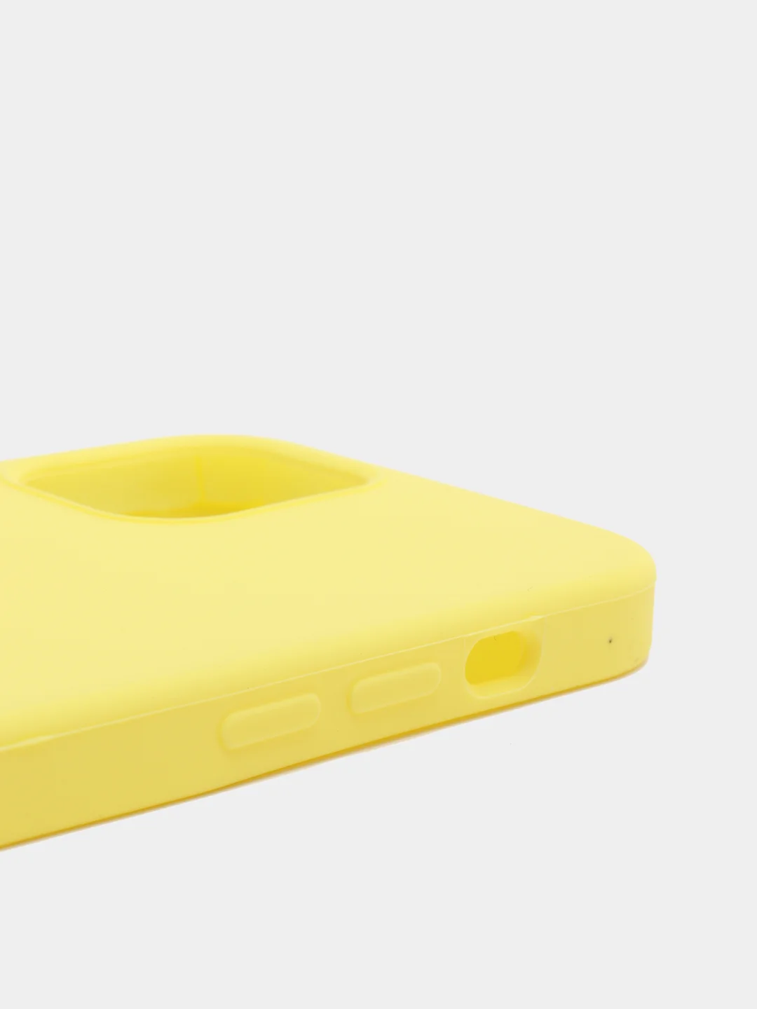 Золотой чехол Silicone Case для iPhone 12, 12 Pro с открытым низом