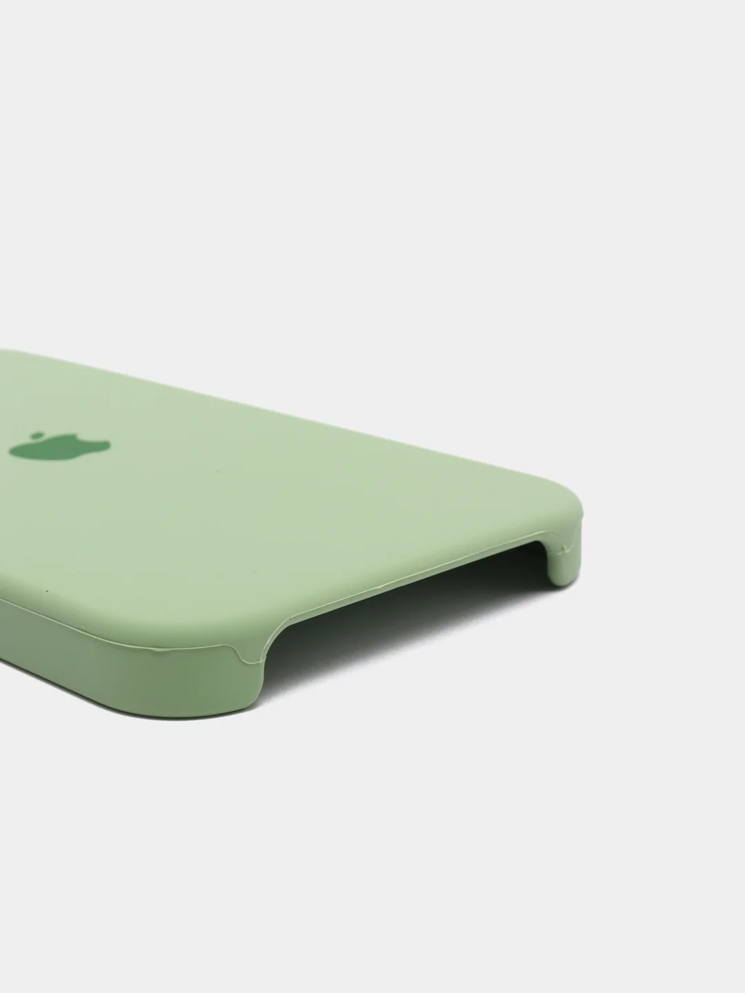 Лесной зеленый чехол Silicone Case для iPhone 12, 12 Pro с открытым низом