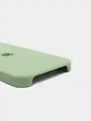Лесной зеленый чехол Silicone Case для iPhone 12, 12 Pro с открытым низом