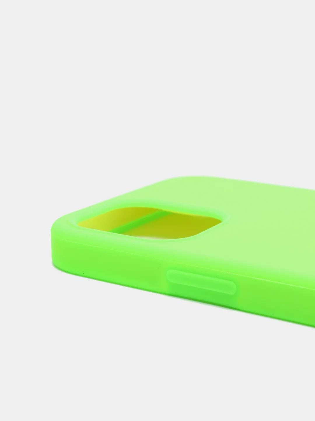 Лайм чехол Silicone Case для iPhone 12, 12 Pro с открытым низом