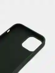 Зеленый чехол Silicone Case для iPhone 12, 12 Pro с открытым низом