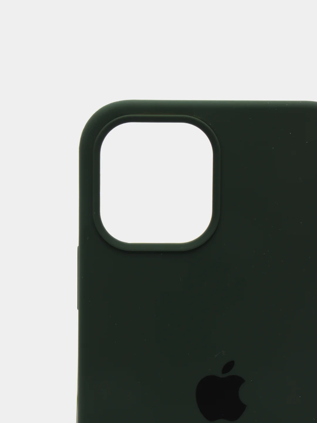 Зеленый чехол Silicone Case для iPhone 12, 12 Pro с открытым низом