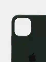 Зеленый чехол Silicone Case для iPhone 12, 12 Pro с открытым низом