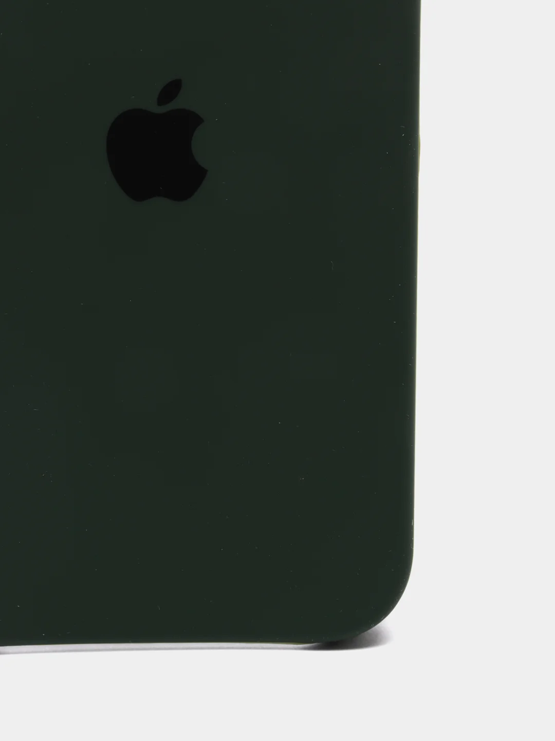 Зеленый чехол Silicone Case для iPhone 12, 12 Pro с открытым низом
