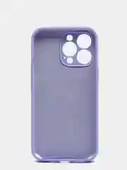 Лавандовый чехол Silicone Case для iPhone 13 Pro, с защитой камеры, закрытый низ