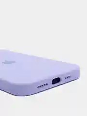Лавандовый чехол Silicone Case для iPhone 13 Pro, с защитой камеры, закрытый низ