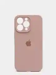 Бежевый чехол Silicone Case для iPhone 13 Pro, с защитой камеры, закрытый низ