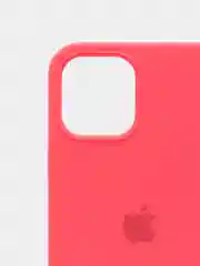 Коралловый меланж чехол Silicone Case для iPhone 12, 12 Pro с открытым низом