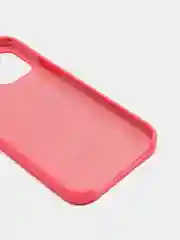 Коралловый меланж чехол Silicone Case для iPhone 12, 12 Pro с открытым низом