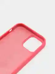 Коралловый меланж чехол Silicone Case для iPhone 12, 12 Pro с открытым низом
