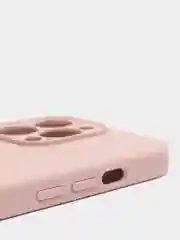Бежевый чехол Silicone Case для iPhone 13 Pro, с защитой камеры, закрытый низ