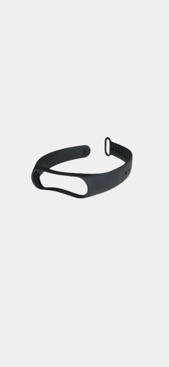 Черный силиконовый ремешок Xiaomi Mi Band 5, 6