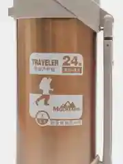 Золотой термос для чая и кофе, 1,2 л - 2,1 л, с ручкой, крышкой-чашкой, из нержавеющей стали