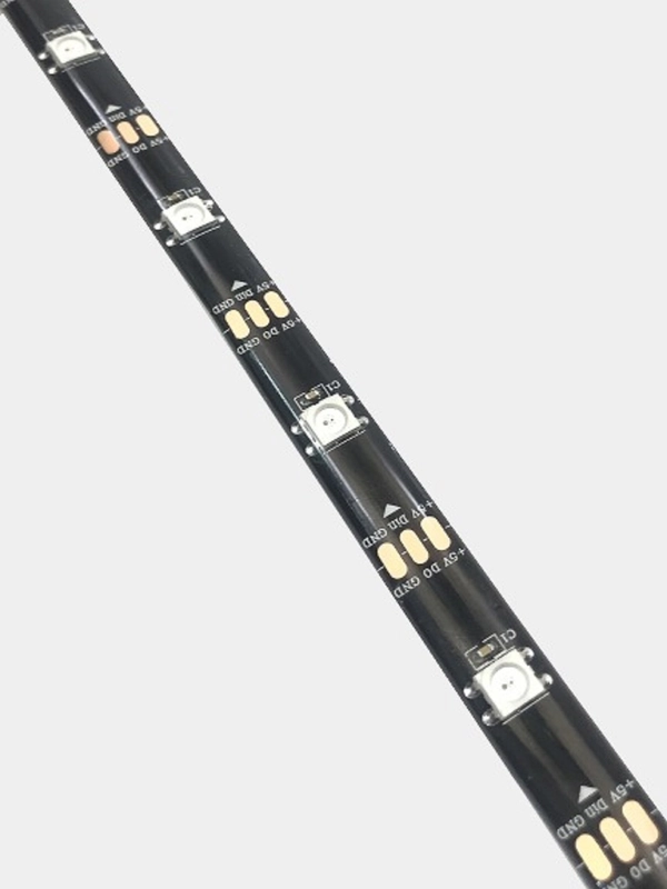 Светодиодная лента WS2812B (адресная) 30св/м 5V защищенная RGB черная основа цена за 1метр