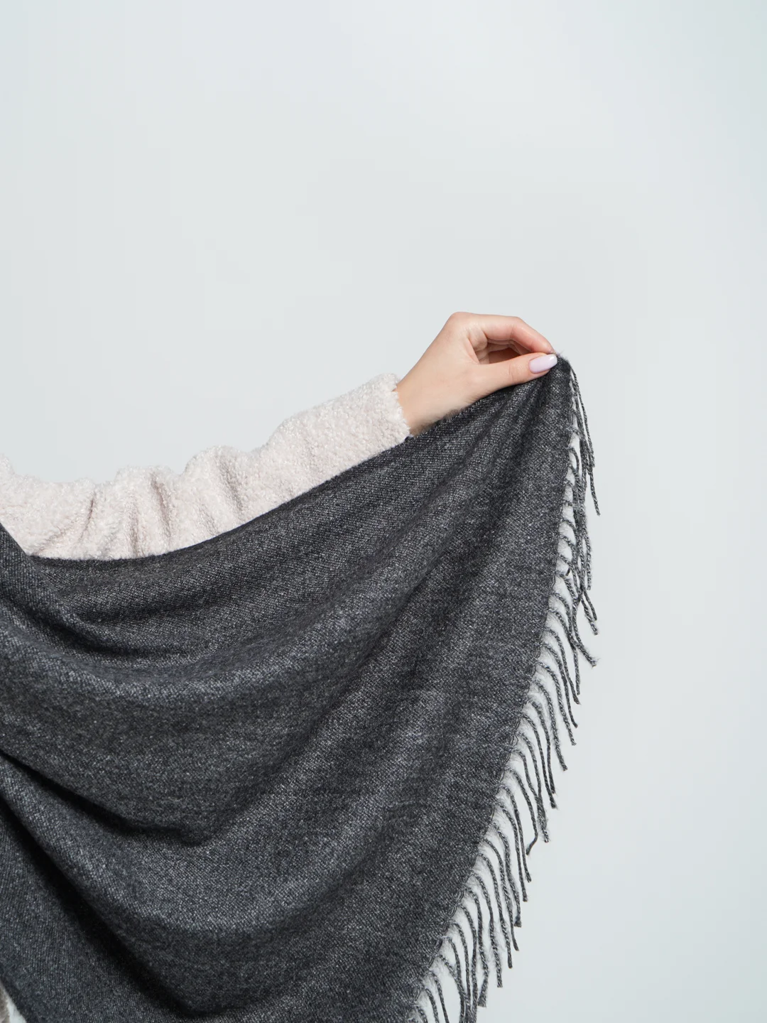 Черный палантины женские/шарф платок жен/осень/зима/подарок маме/Blend Cashmere/головн/маме