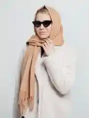 Карамельный палантины женские/шарф платок жен/осень/зима/подарок маме/Blend Cashmere/головн/маме