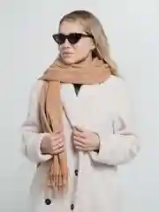 Карамельный палантины женские/шарф платок жен/осень/зима/подарок маме/Blend Cashmere/головн/маме