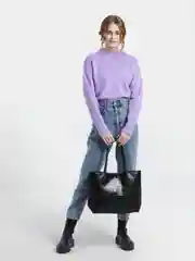 Черный сумка женская с кошельком
