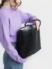 Черный сумка женская с кошельком