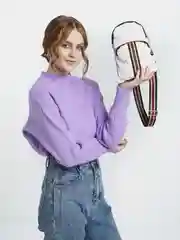 Белый сумка через плечо