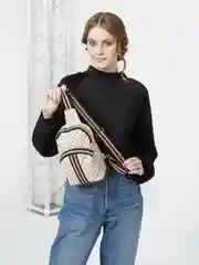 Бежевый сумка через плечо