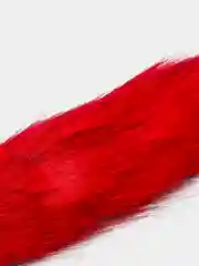 Красный анальная пробка с меховым хвостом