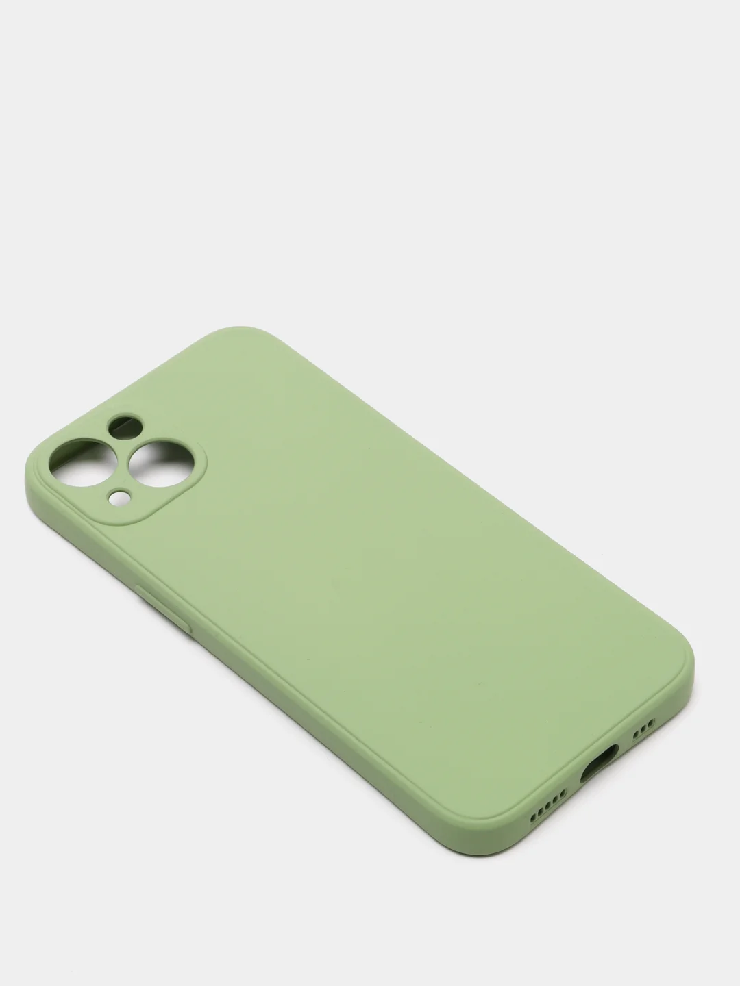 Зеленый чехол на айфон (iPhone) 13 / 13 Pro / 13 Pro Max силиконовый про макс