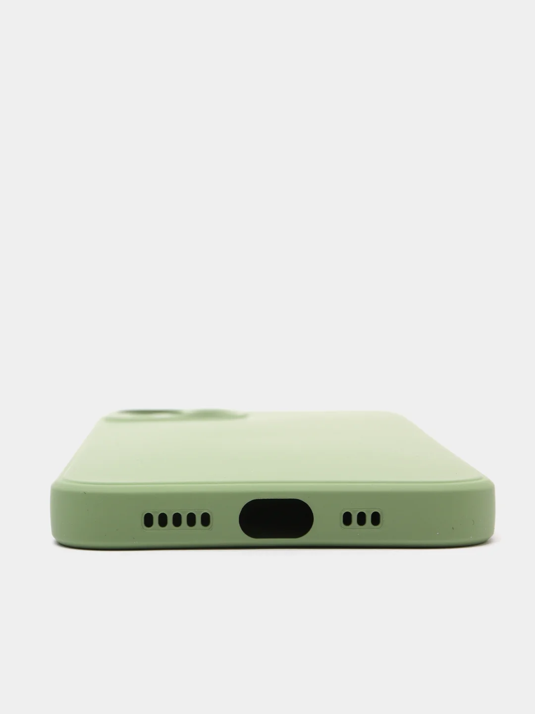 Зеленый чехол на айфон (iPhone) 13 / 13 Pro / 13 Pro Max силиконовый про макс
