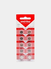 Батарейки AG9 10 штук, LR936, 194, 394, LR45, GP94A, V9GA, батарейка SmartBuy AG9, 1,5V