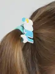 Белый резинки детские парные