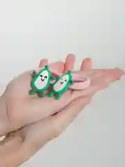 Алый детские резинки парные