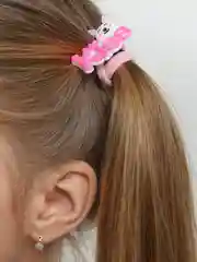 Бордовый резинки детские парные