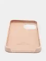 Кораллово-розовый чехол Silicone Case для iPhone 12, 12 Pro с открытым низом