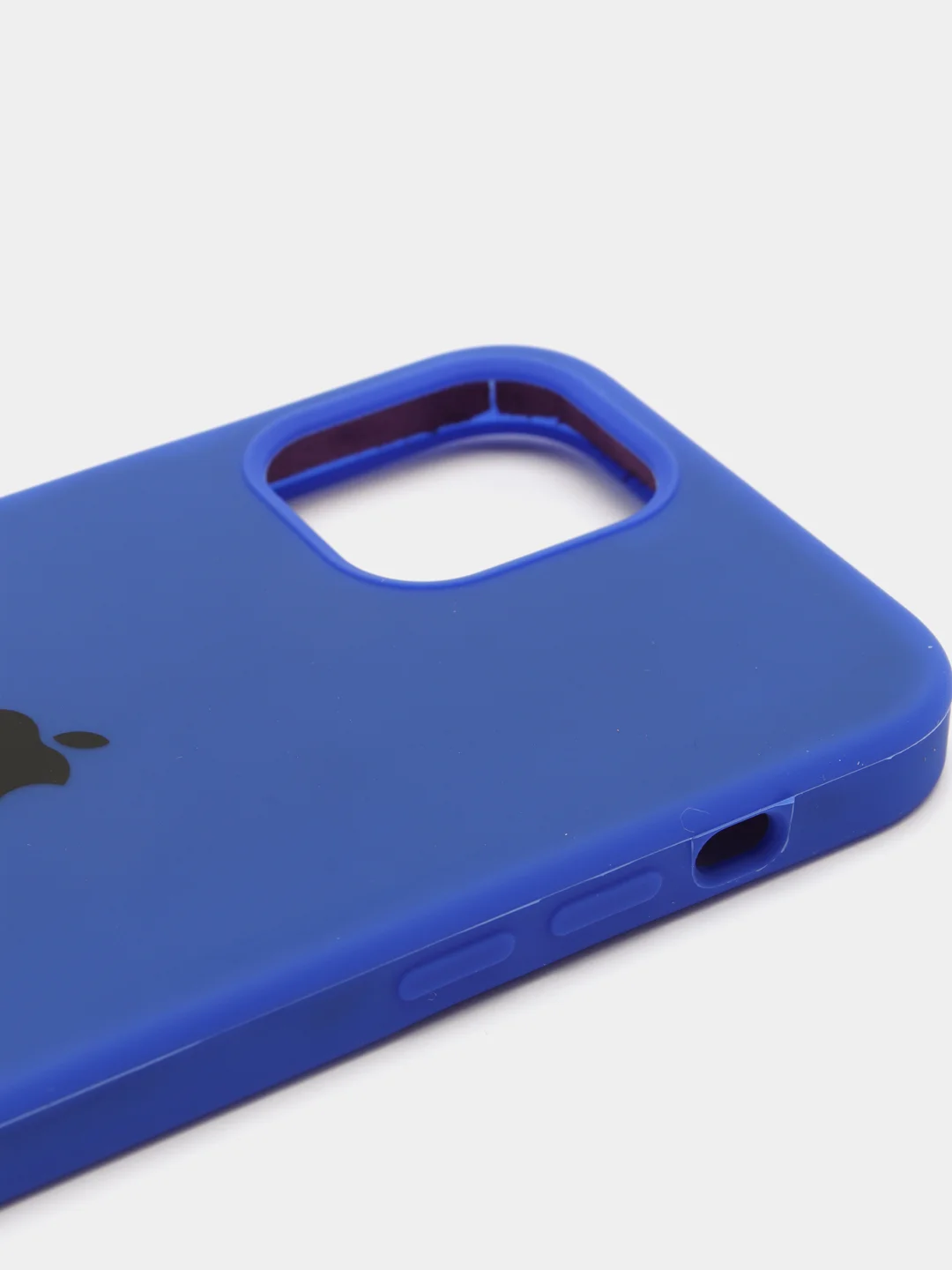 Индиго чехол Silicone Case для iPhone 12, 12 Pro с открытым низом