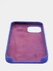 Индиго чехол Silicone Case для iPhone 12, 12 Pro с открытым низом