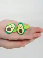 Аметистовый детские резинки парные