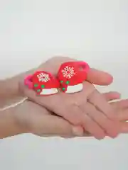 Алый резинки детские парные