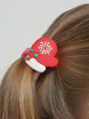 Алый резинки детские парные