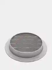 Решетка круглая уличная ERA РКМ алюминиевая с сеткой D 100 125 150 160 200 250 315
