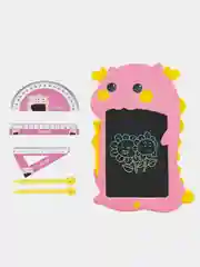 Розовый динозавр LCD Writing Tablet Drawing Pad. Розовый, зелёный