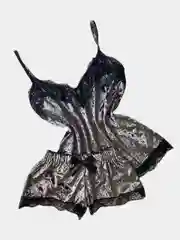 Серый пижама женская, двойка топ и шорты