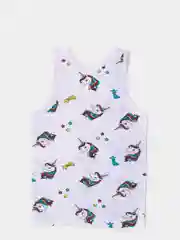 Белый комплект х/б белья для девочек / майка и трусы для девочек
