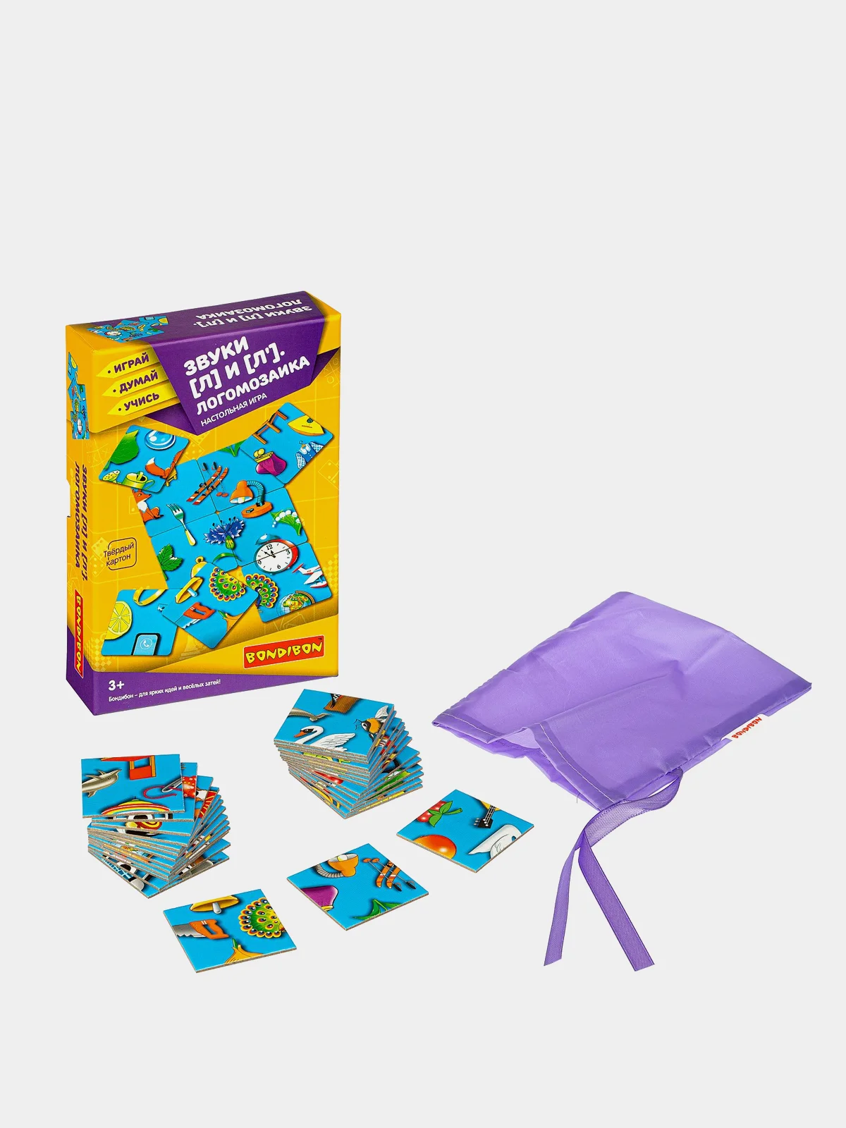 Настольная игра BONDIBON "Логомозаика. Звуки Л и Л"