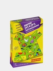 Логомозаика, звуки Р и Р, настольная игра Bondibon