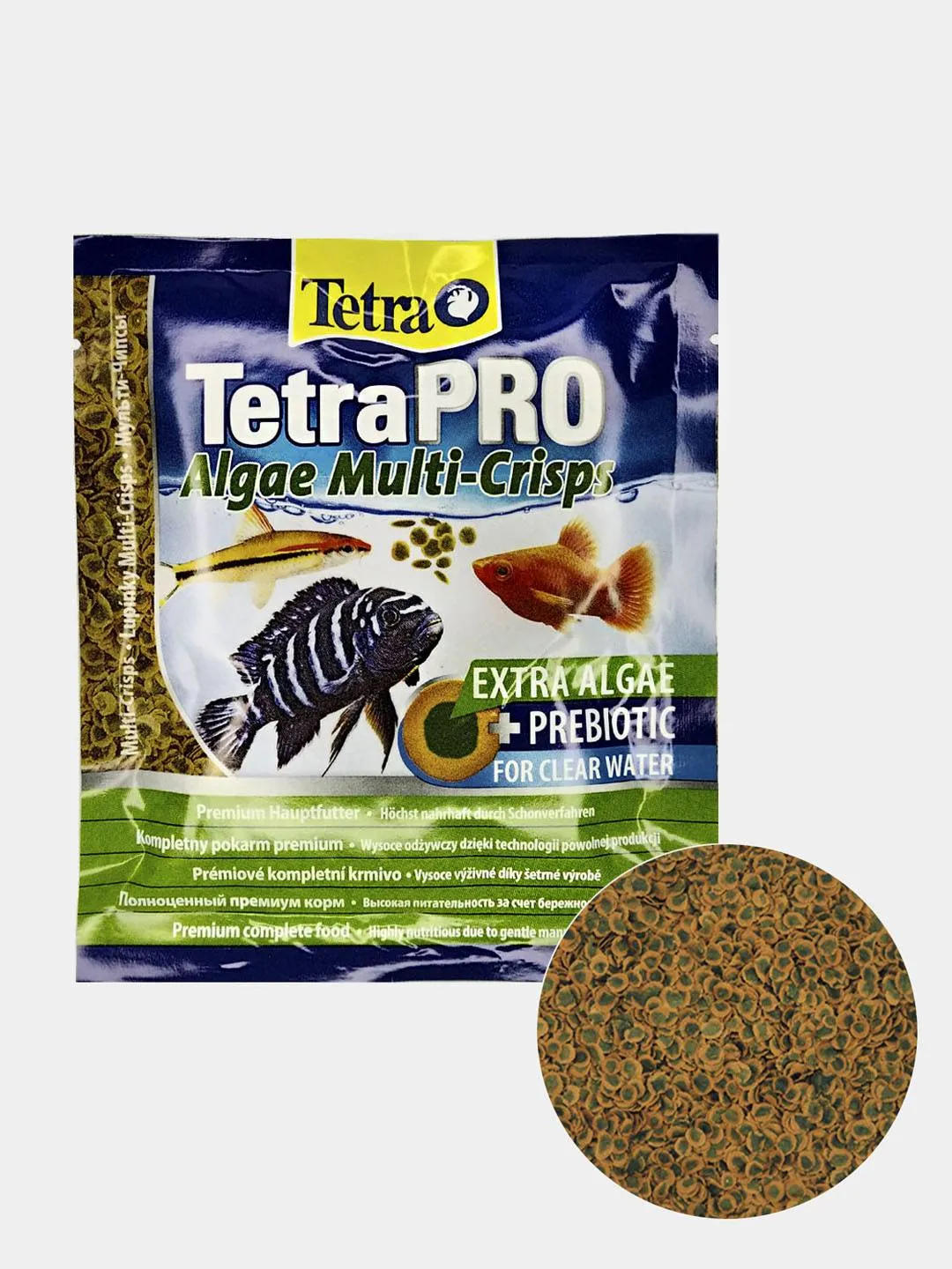 Tetrapro algae crisps раст корм для всех видов рыб в чипсах 12 г sachet фото 77