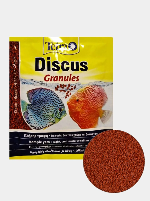 Корм для дискусов Tetra Discus Granules, сбалансированный, гранулы, 15 г